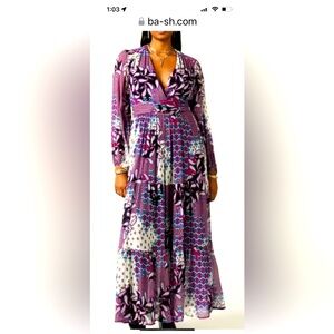 Ba@sh maxi Chiffon dress